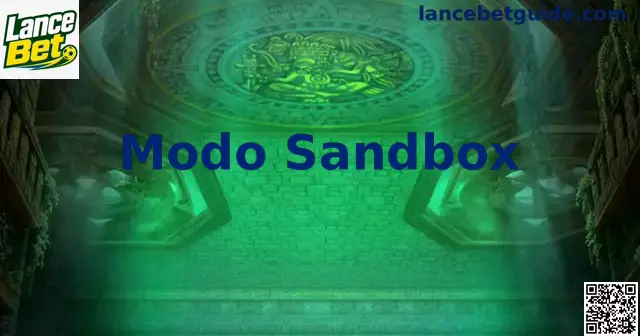 Interface ilustrativa do Modo Sandbox demonstrando total liberdade de criação e experimentação sem limites